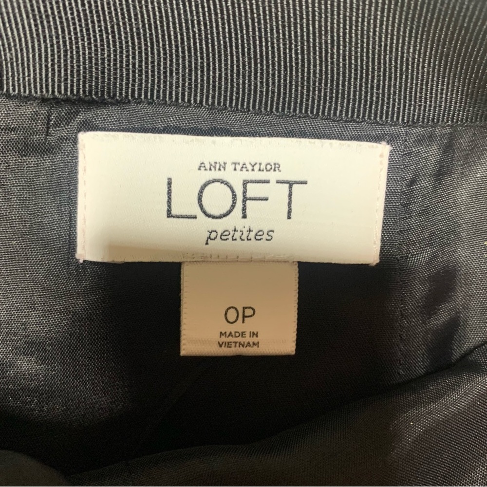 Ann Taylor LOFT Petite Gold and Black Skirt Size 0P - Picture 3 of 3